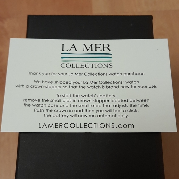La Mer Collections Malibu Gold Chain Watch - Picture 10 of 11